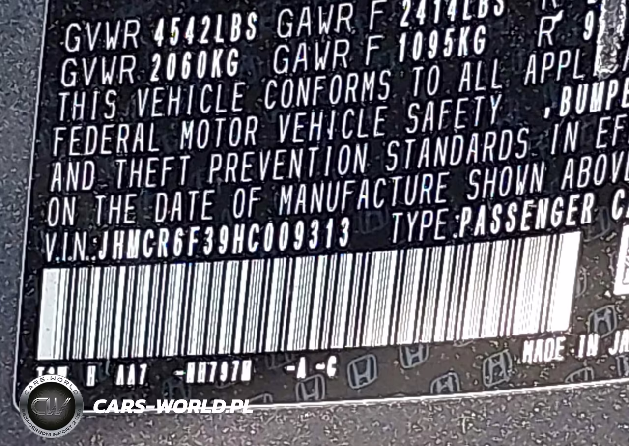 2017 Honda Accord Hybrid VIN:JHMCR6F39HC009313 - 9