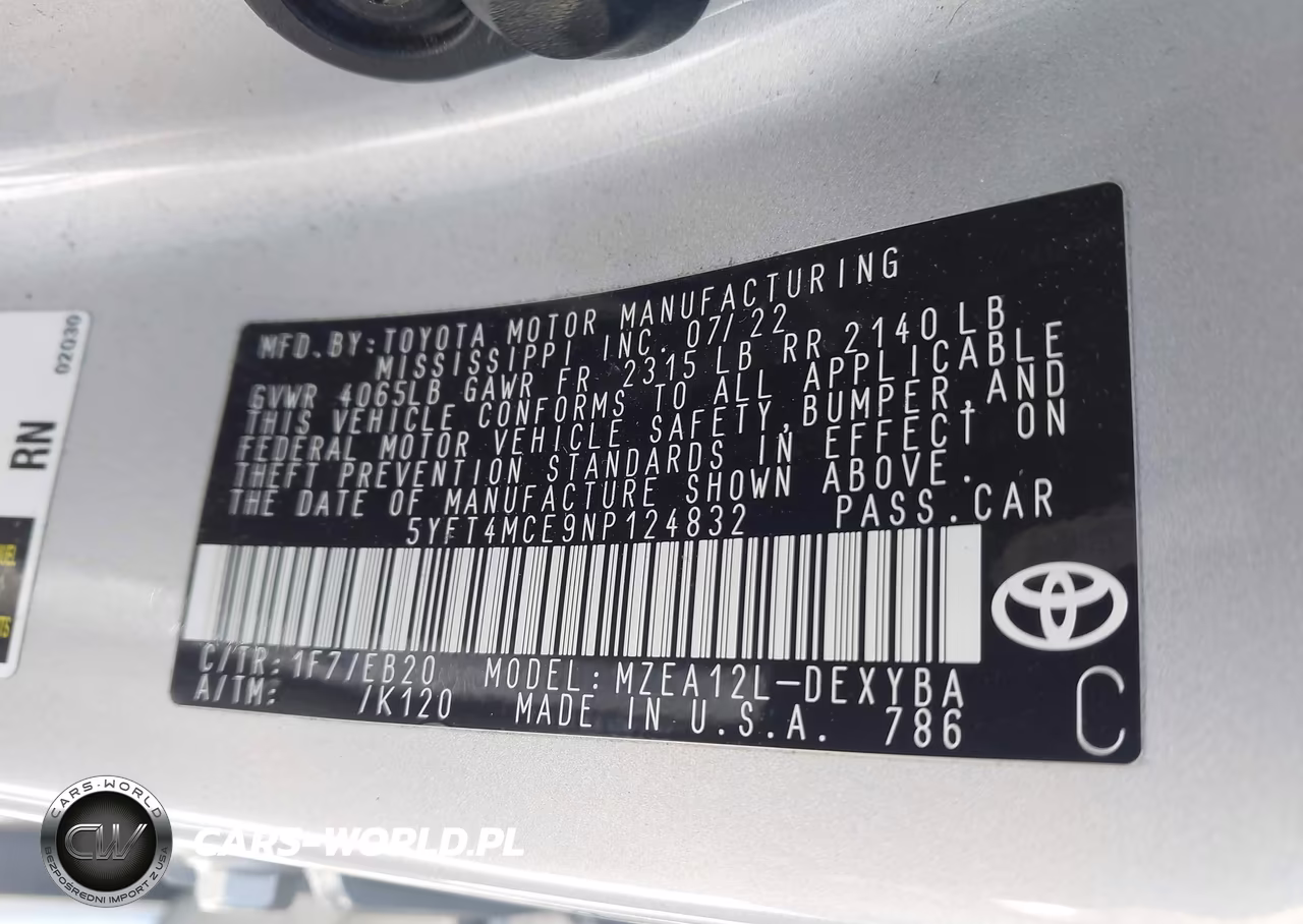 2022 Toyota Corolla Xse VIN:5YFT4MCE9NP124832 - 9