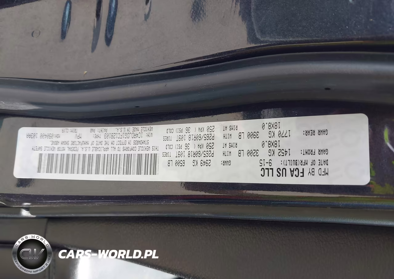 2015 Dodge Durango Limited VIN:1C4RDJDG1FC128103 - 9