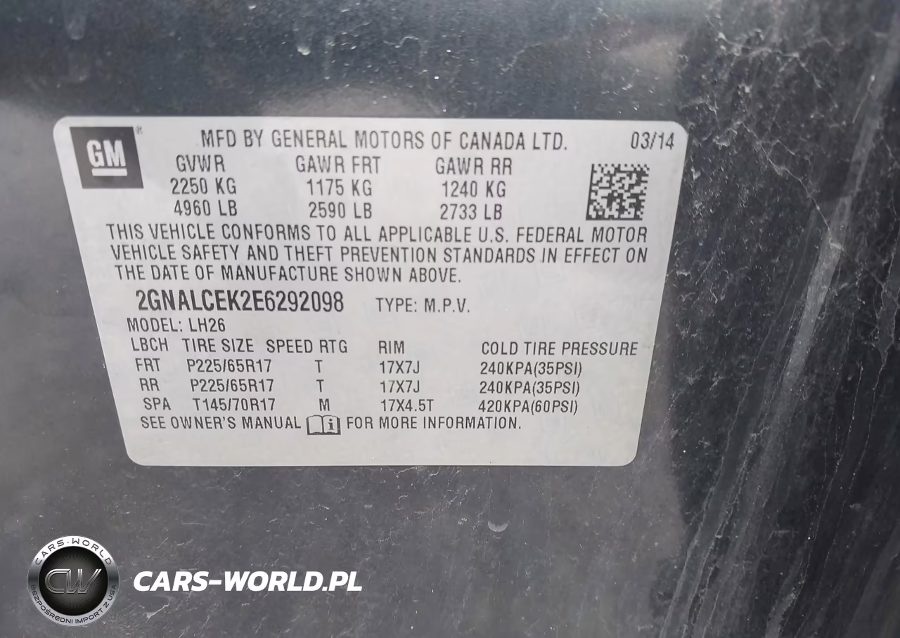 2014 Chevrolet Equinox Lt VIN:2GNALCEK2E6292098 - 9