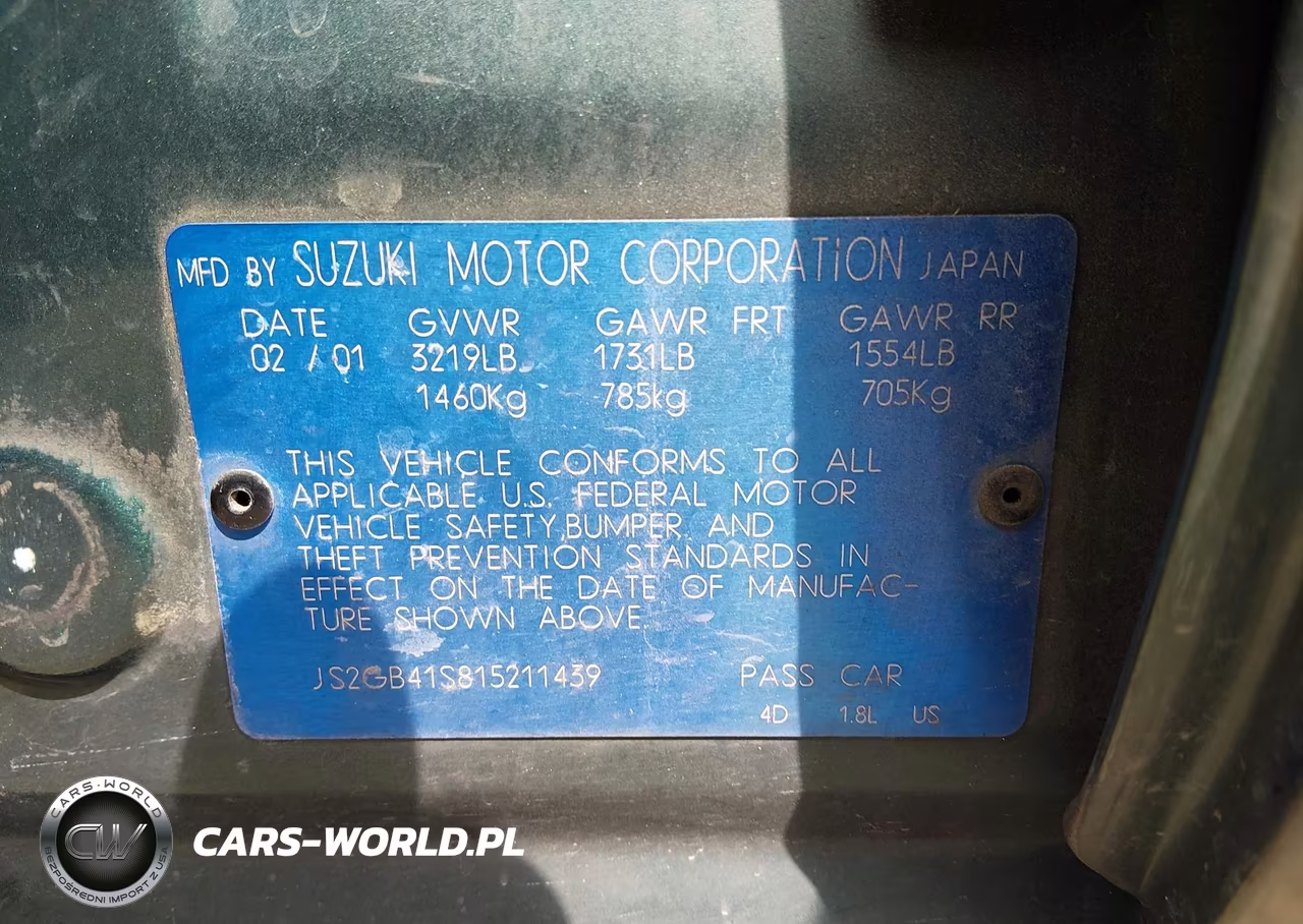 2001 Suzuki Esteem Gl-Glx-Glx+ VIN:JS2GB41S815211439 - 9