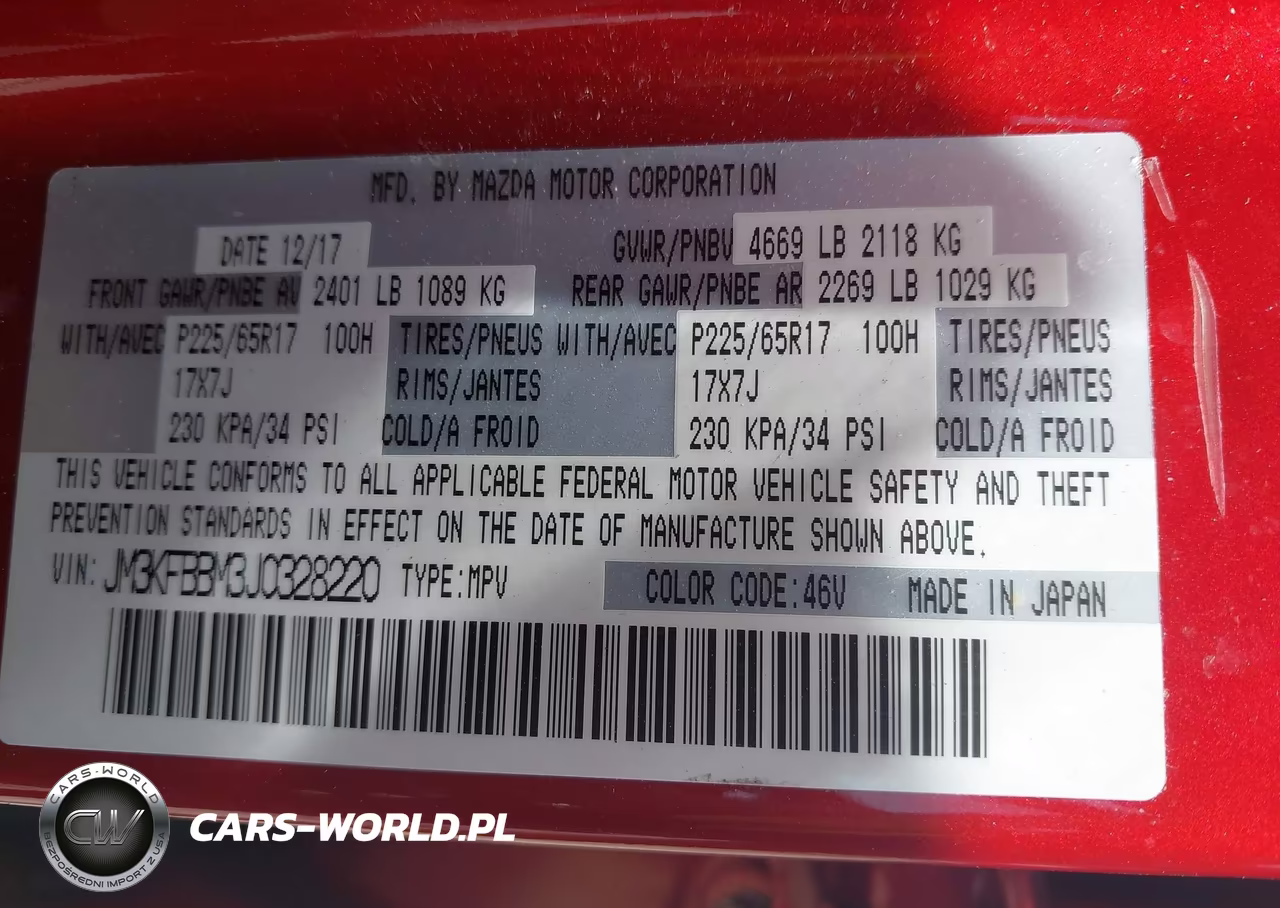2018 Mazda Cx-5 Sport VIN:JM3KFBBM3J0328220 - 9