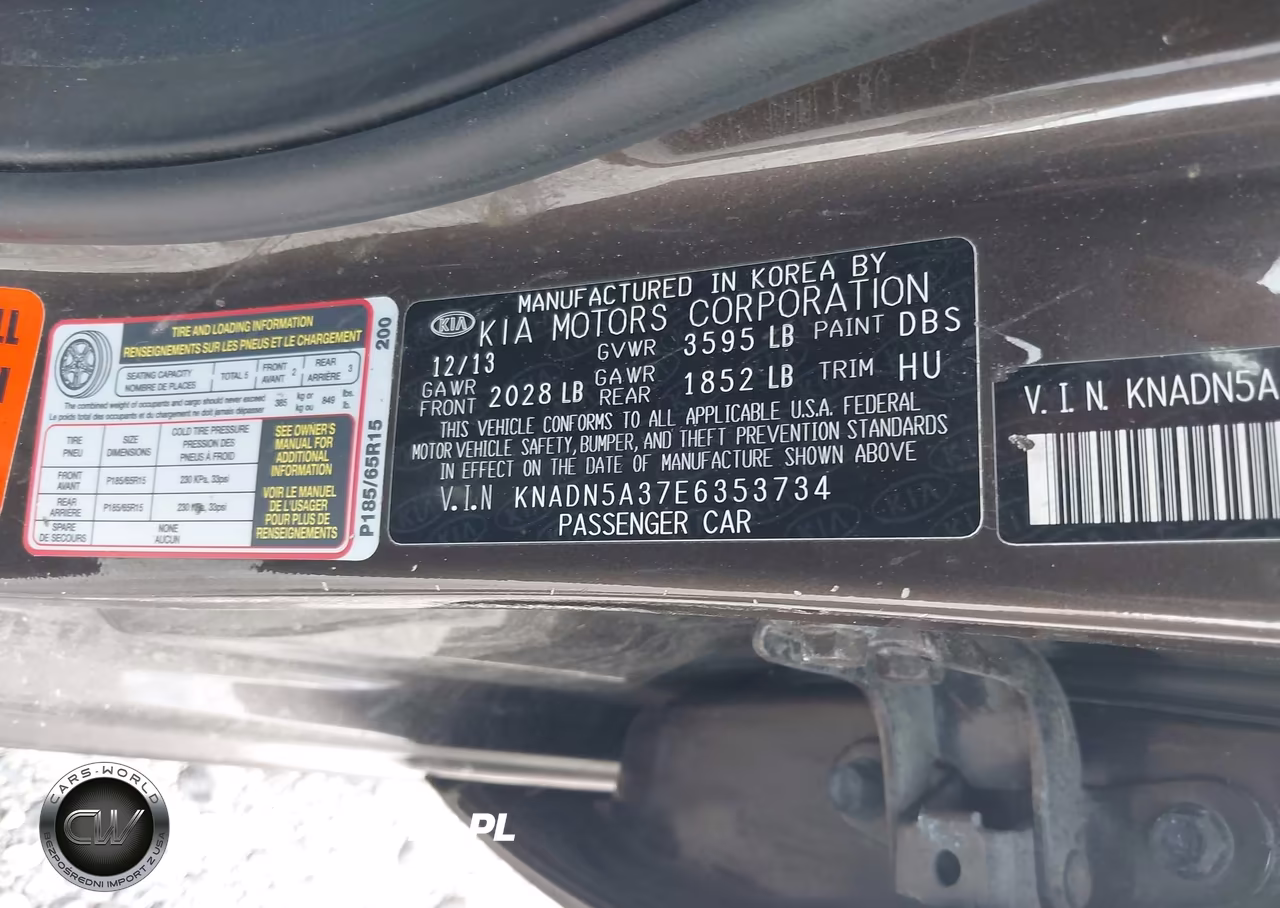 2014 Kia Rio Ex VIN:KNADN5A37E6353734 - 9