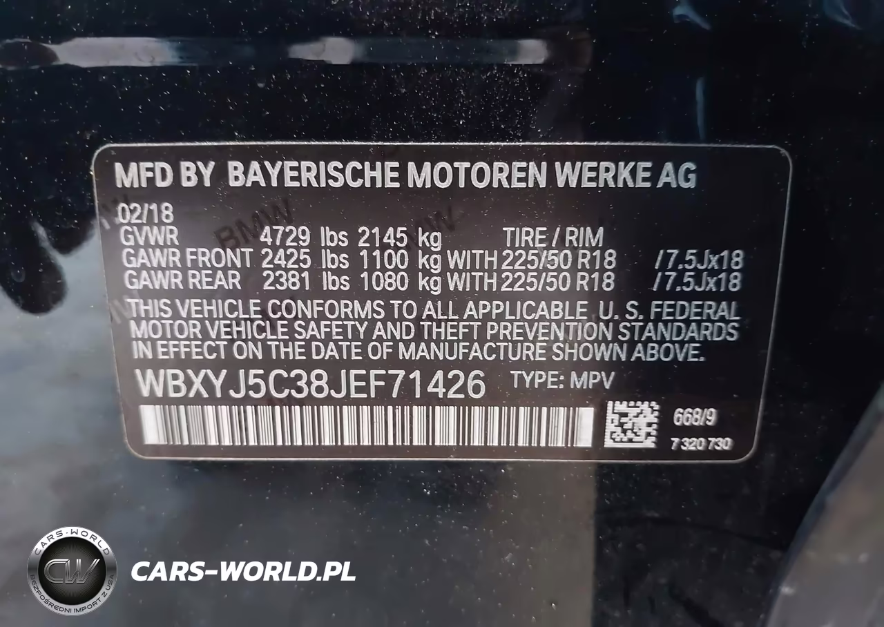 2018 BMW X2 xDrive28I VIN:WBXYJ5C38JEF71426 - 9