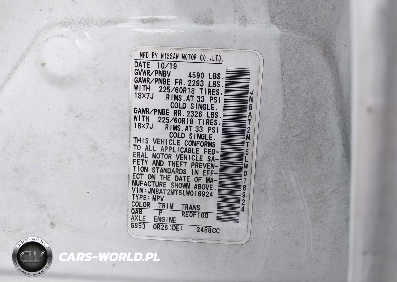 2020 Nissan Rogue Sv Fwd VIN:JN8AT2MT5LW016924 - 9