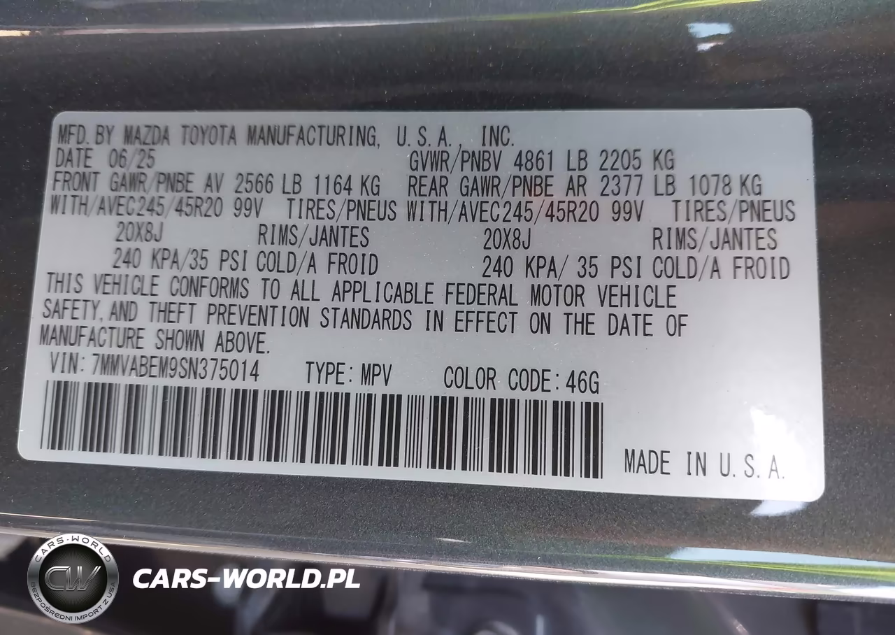 2025 Mazda Cx-50 2.5 S Premium Plus Package VIN:7MMVABEM9SN375014 - 9