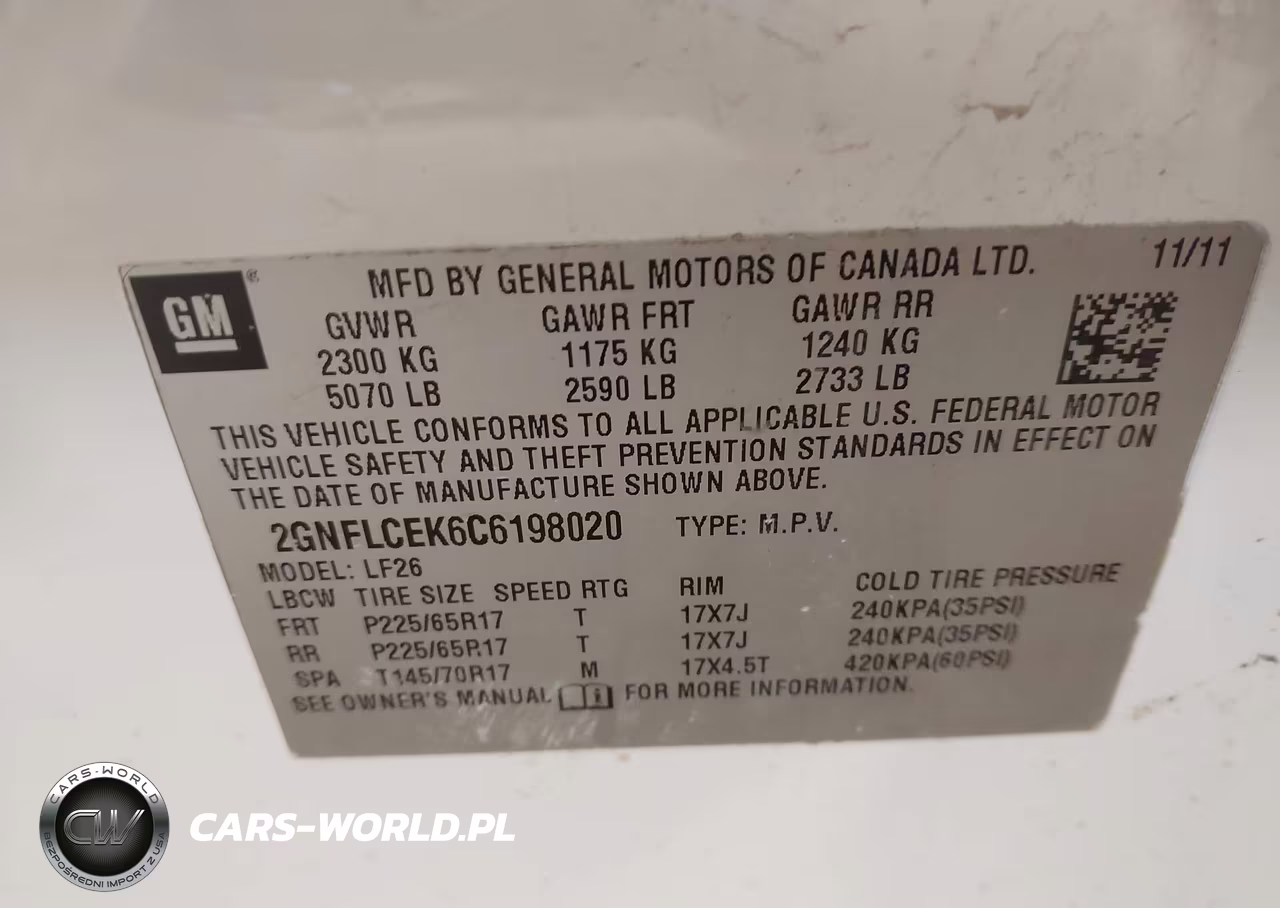 2012 Chevrolet Equinox Ls VIN:2GNFLCEK6C6198020 - 9