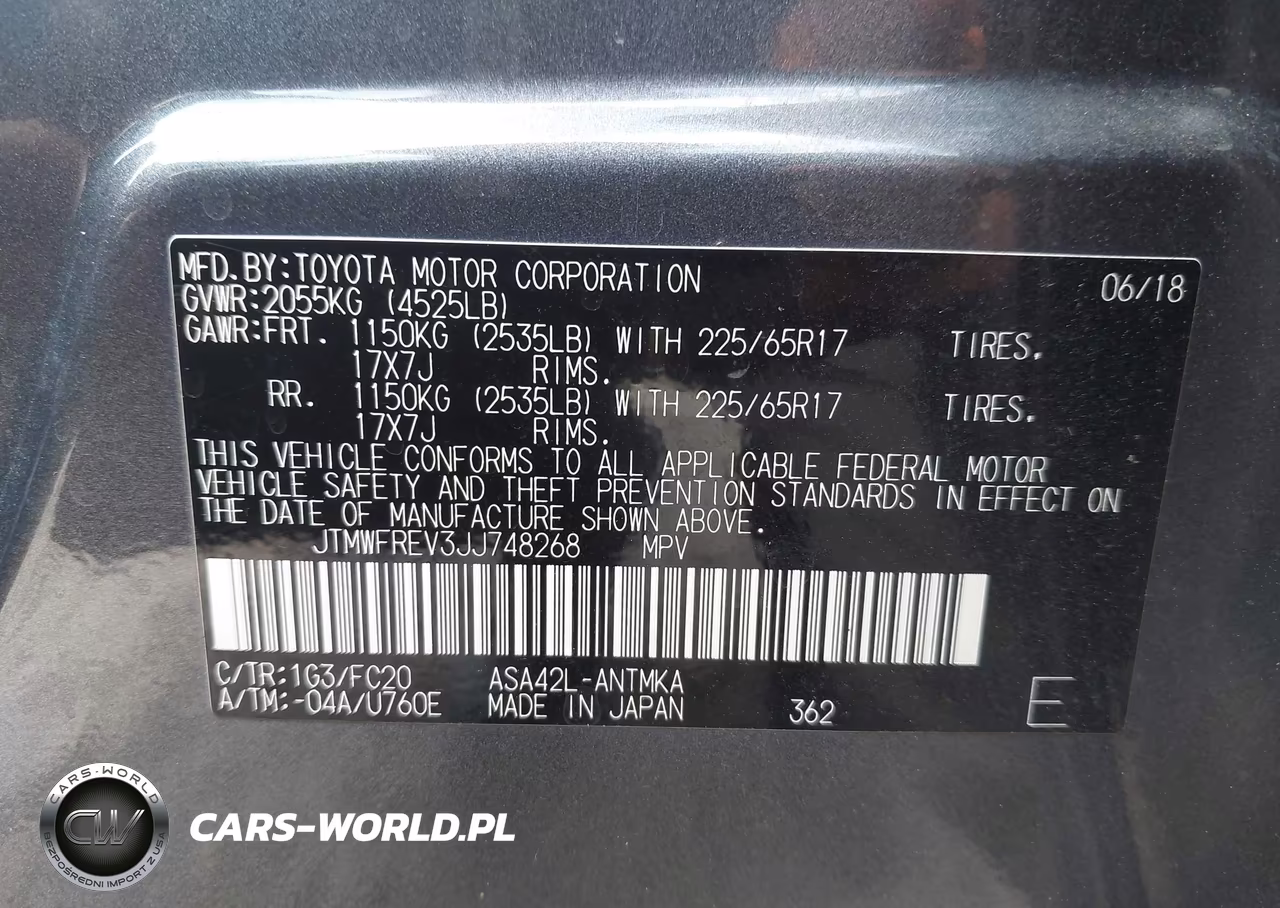 2018 Toyota Rav4 Xle VIN:JTMWFREV3JJ748268 - 9