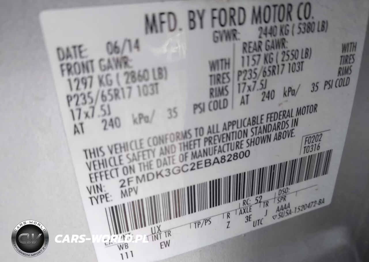 2014 Ford Edge Se VIN:2FMDK3GC2EBA82800 - 9