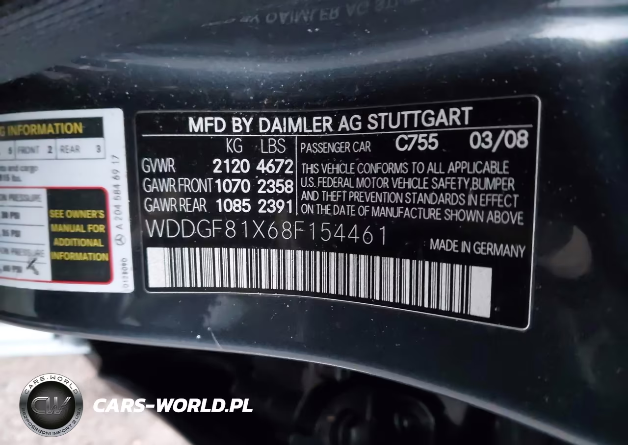 2008 Mercedes-Benz C 300 Luxury 4Matic-Sport 4Matic VIN:WDDGF81X68F154461 - 9