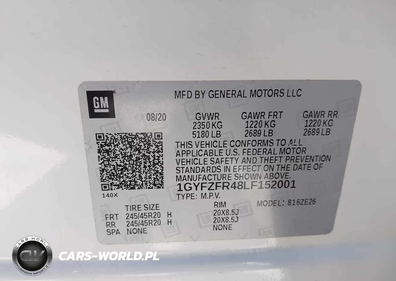 2020 Cadillac Xt4 Awd Sport VIN:1GYFZFR48LF152001 - 9