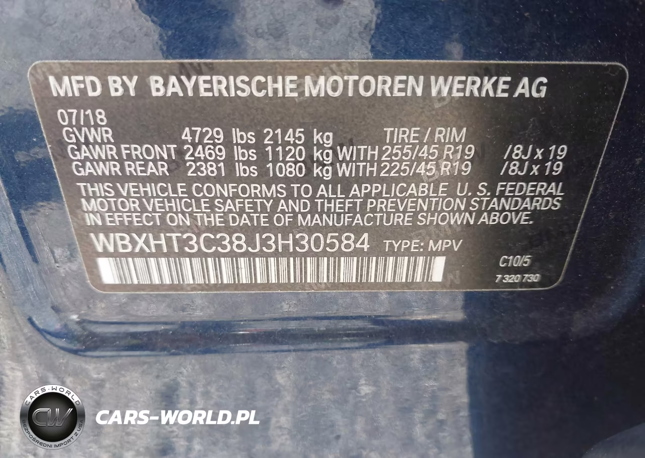 2018 BMW X1 xDrive28I VIN:WBXHT3C38J3H30584 - 9