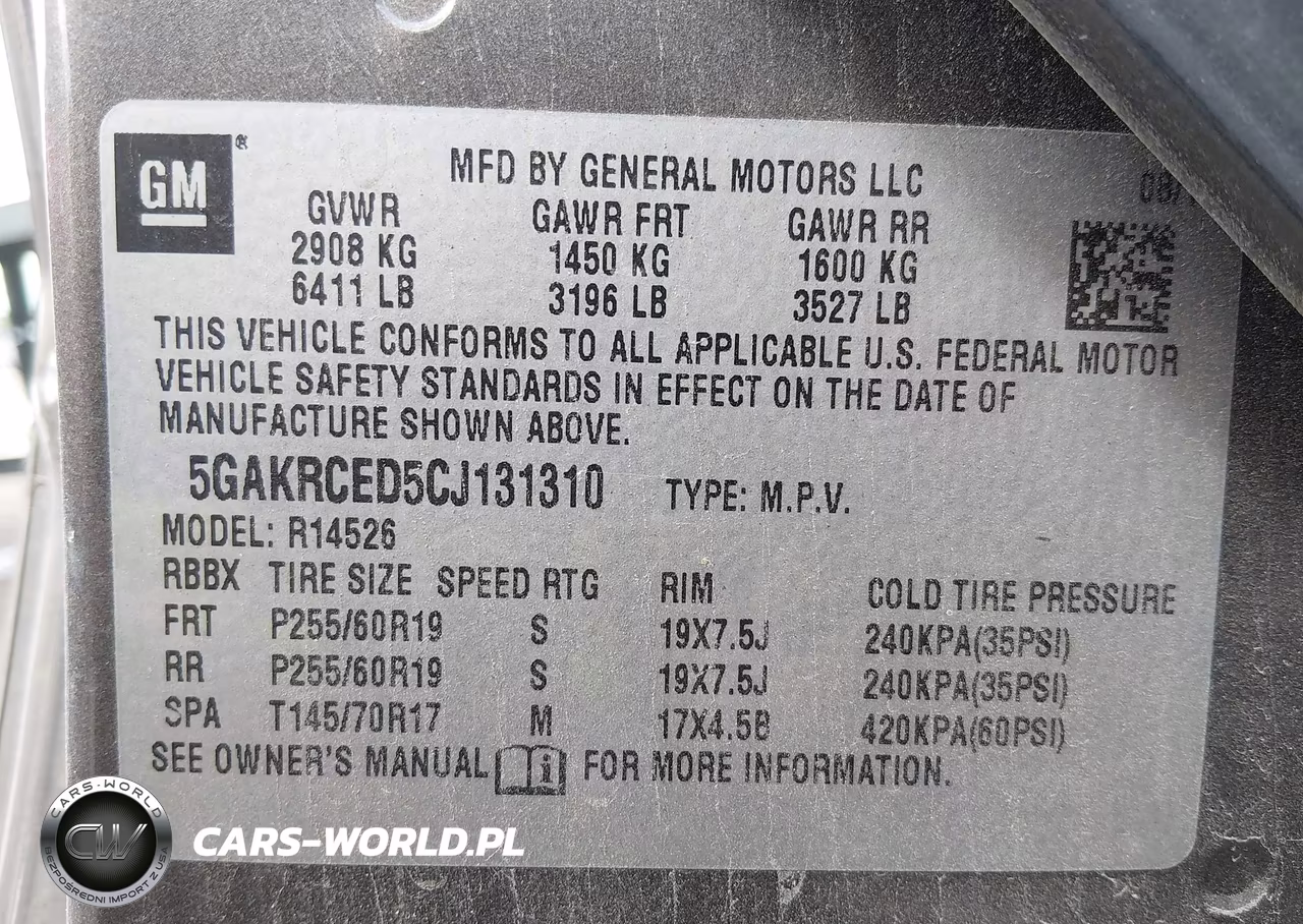 2012 Buick Enclave Leather VIN:5GAKRCED5CJ131310 - 9