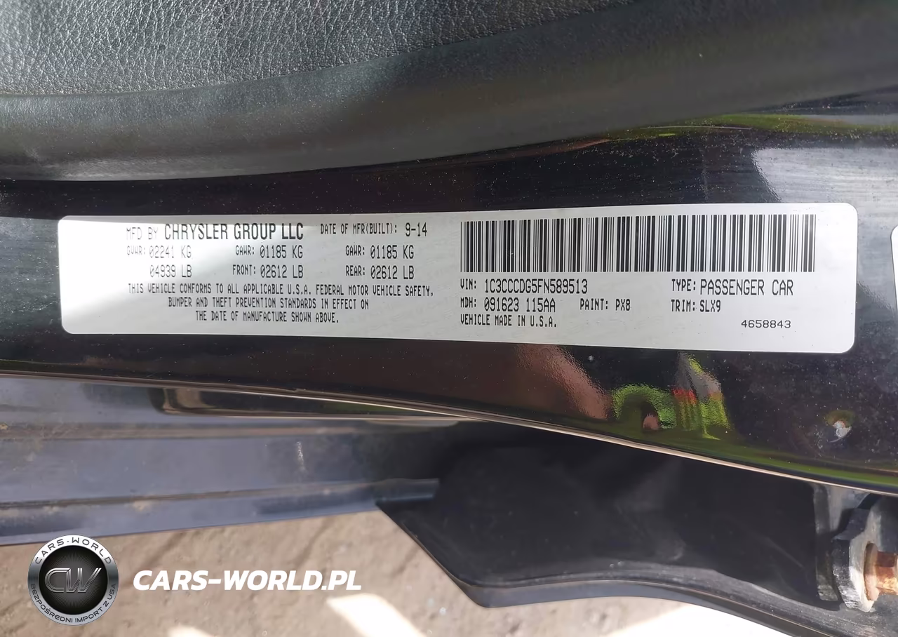 2015 Chrysler 200 S VIN:1C3CCCDG5FN589513 - 9