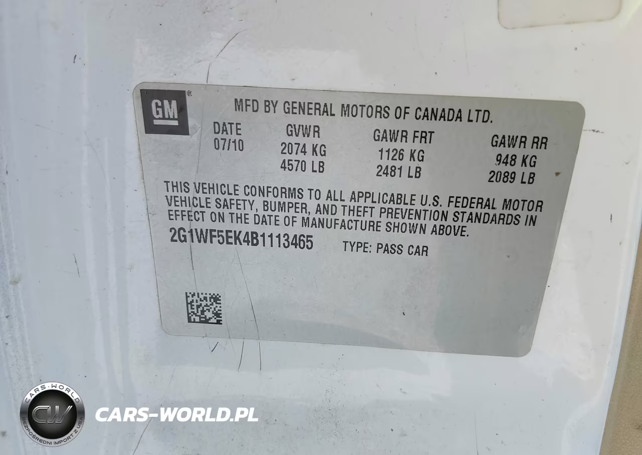 2011 Chevrolet Impala Ls VIN:2G1WF5EK4B1113465 - 9