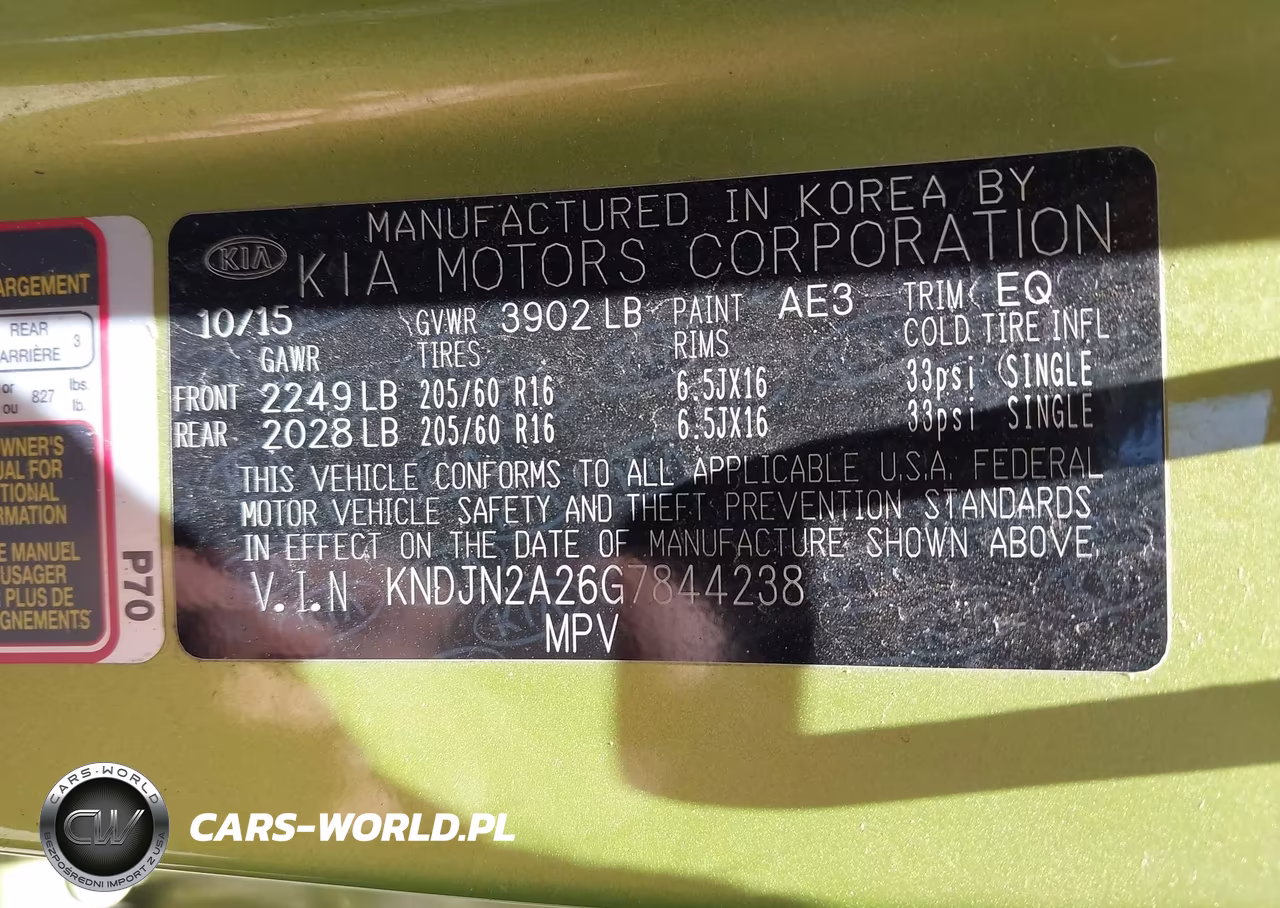 2016 Kia Soul VIN:KNDJN2A26G7844238 - 9