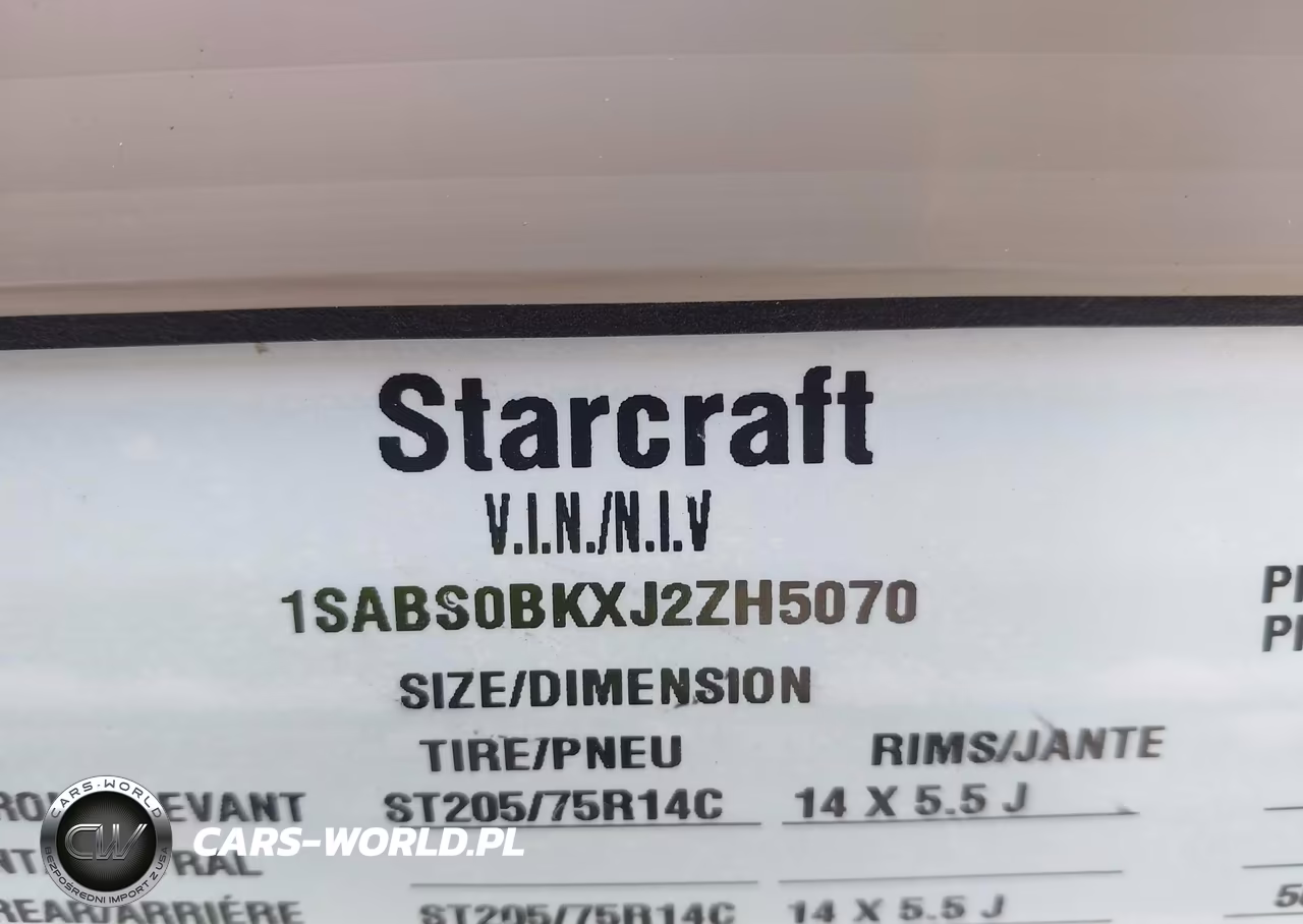 2018 Starcraft Other VIN:1SABS0BKKJ2ZH5070 - 9