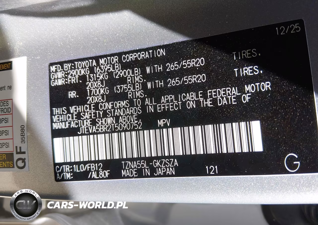 2026 Toyota 4Runner Trd Sport VIN:JTEVA5BR2T5090752 - 9