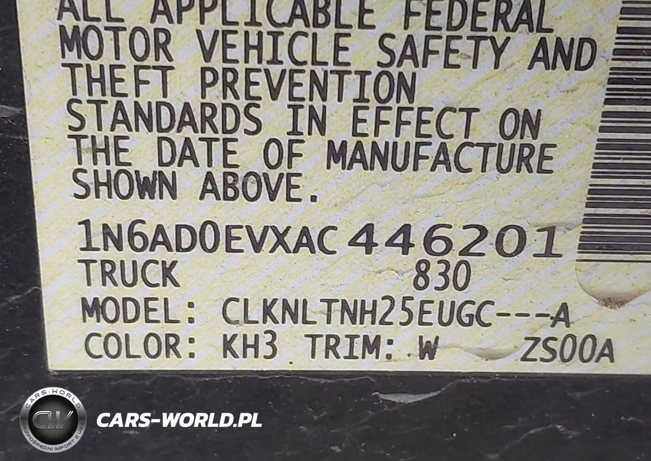 2010 Nissan Frontier Se VIN:1N6AD0EVXAC446201 - 9