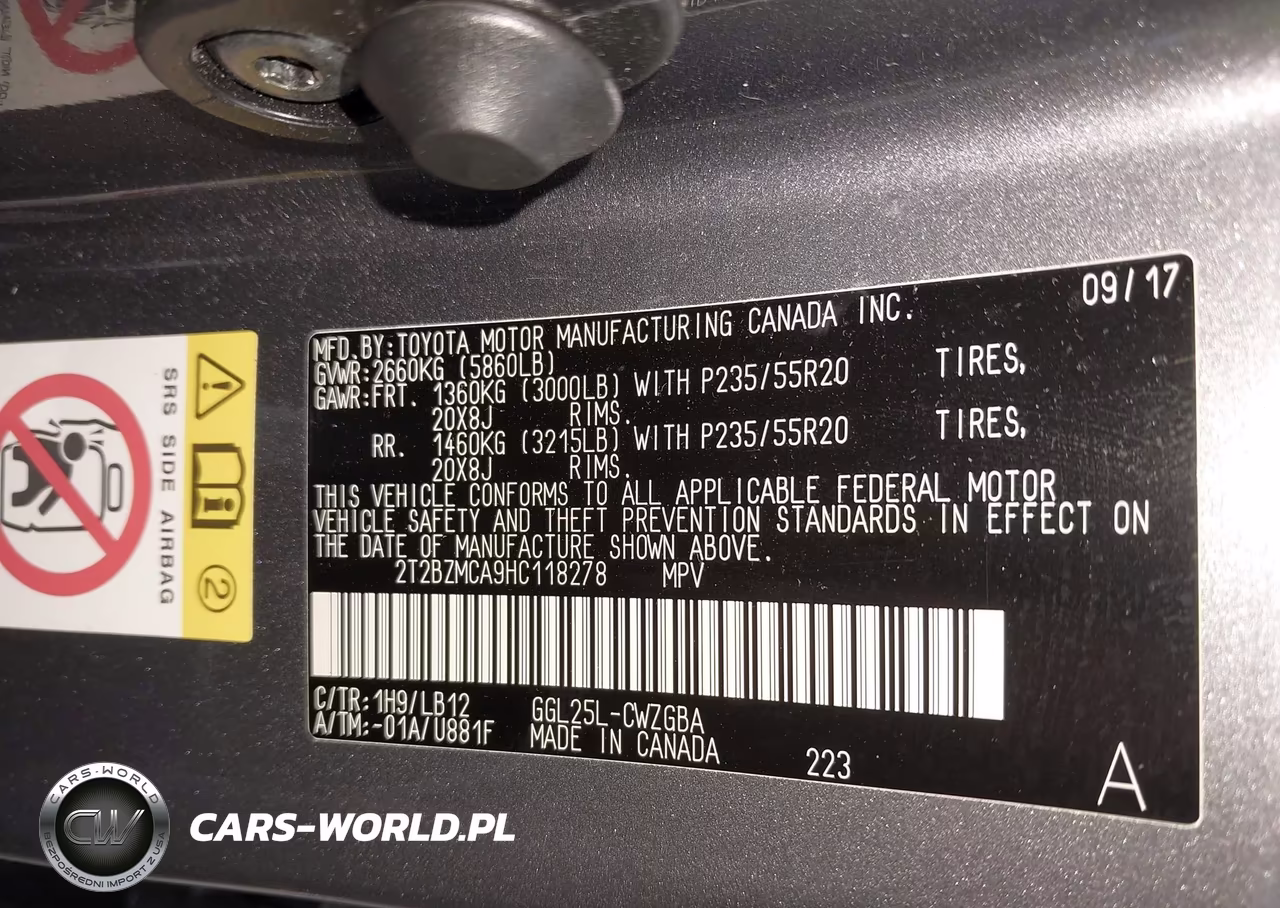 2017 Lexus Rx 350 VIN:2T2BZMCA9HC118278 - 9