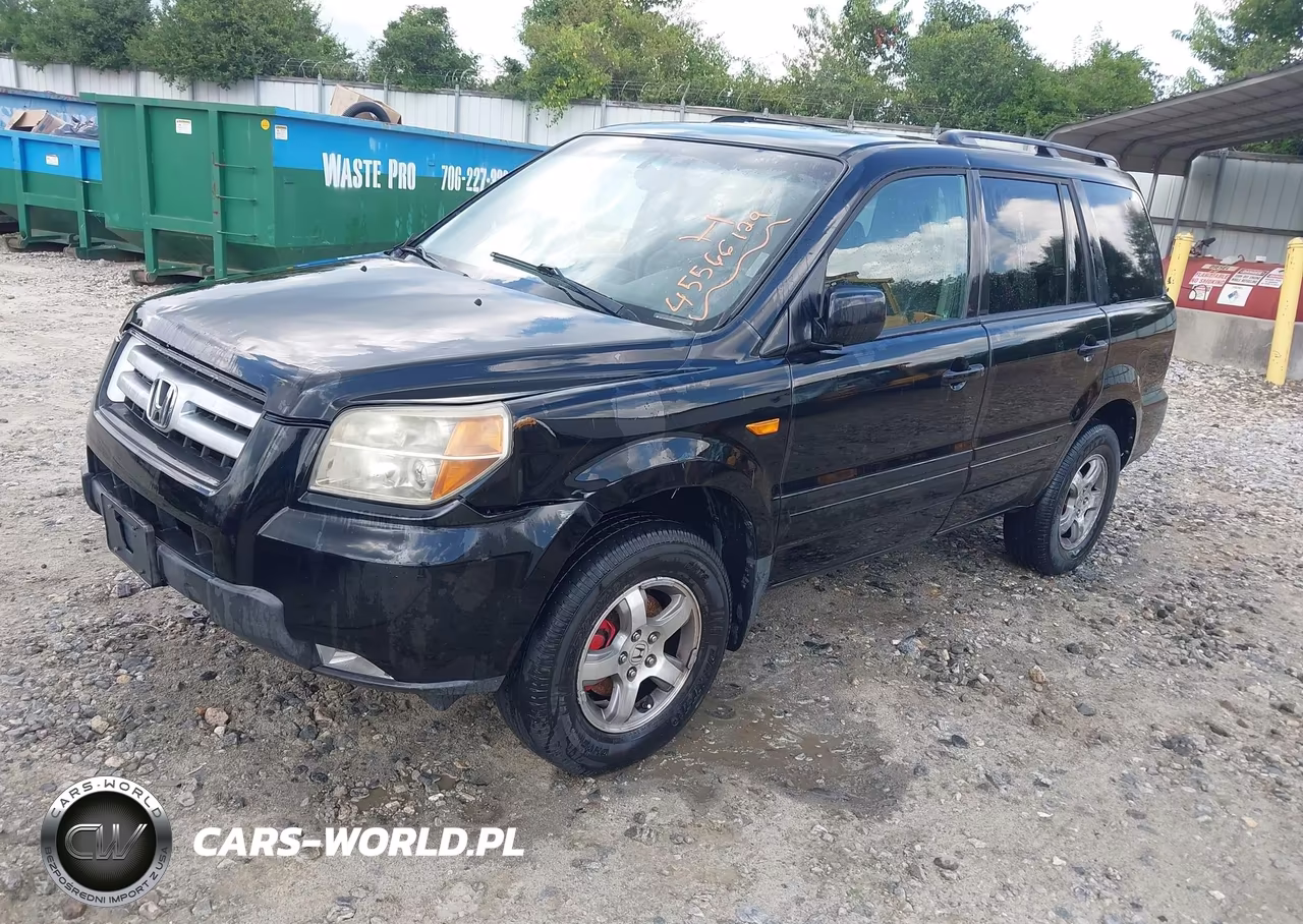 2007 Honda Pilot Ex-L VIN:5FNYF28667B018570 - 2