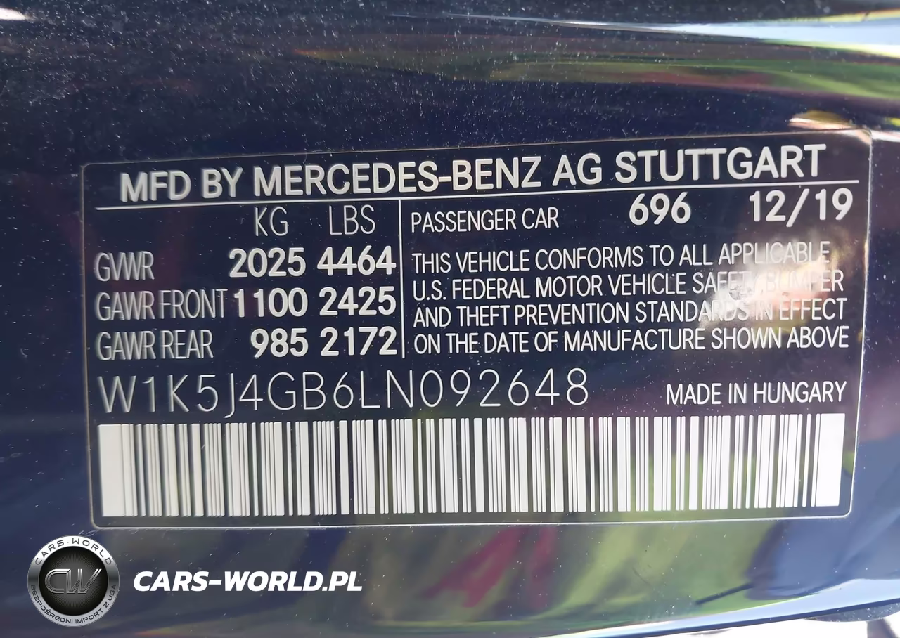2020 Mercedes-Benz Cla 250 VIN:W1K5J4GB6LN092648 - 9