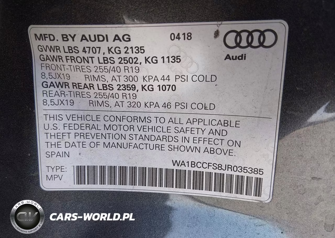 2018 Audi Q3 2.0T Premium VIN:WA1BCCFS8JR035385 - 9