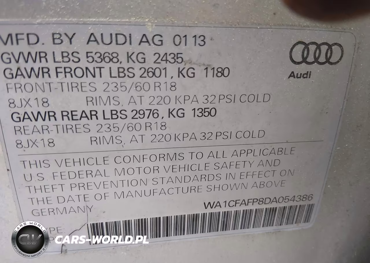 2013 Audi Q5 2.0T Premium VIN:WA1CFAFP8DA054386 - 9