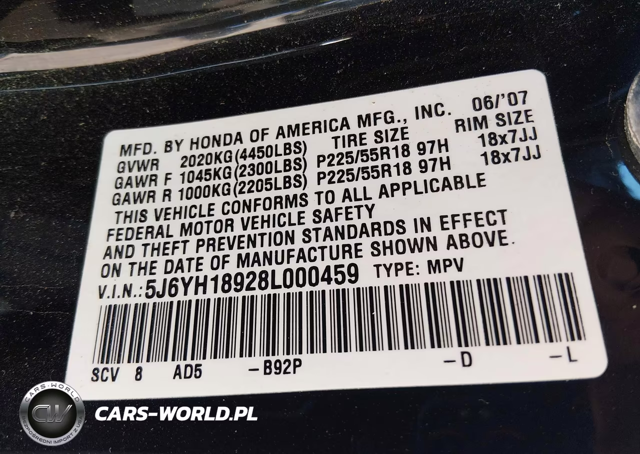 2008 Honda Element Sc VIN:5J6YH18928L000459 - 9