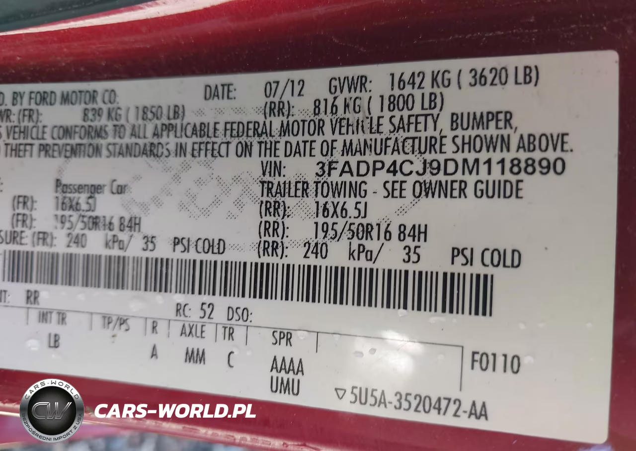 2013 Ford Fiesta Titanium VIN:3FADP4CJ9DM118890 - 9
