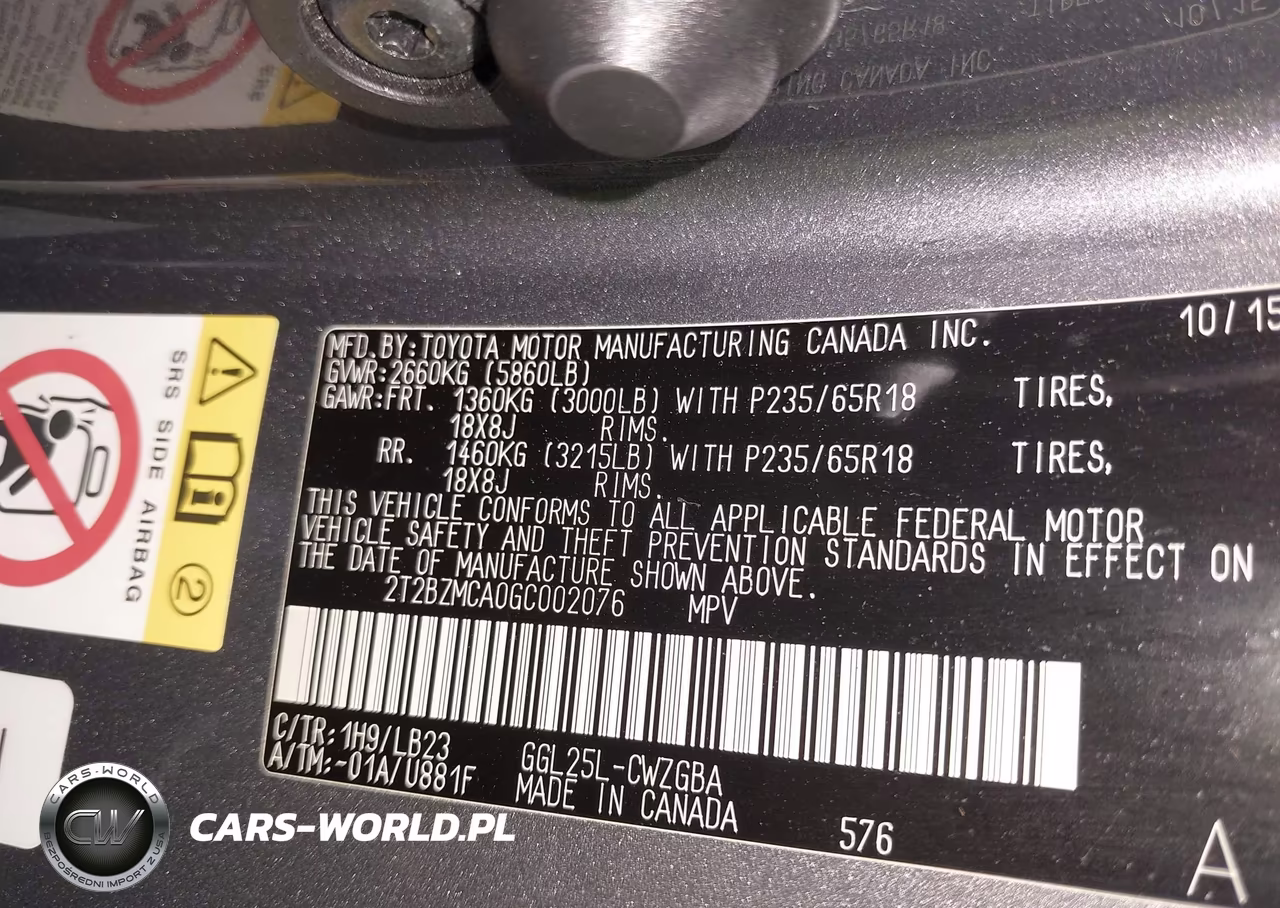 2016 Lexus Rx 350 VIN:2T2BZMCA0GC002076 - 9