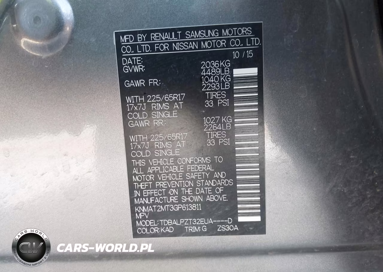 2016 Nissan Rogue S VIN:KNMAT2MT3GP613811 - 9