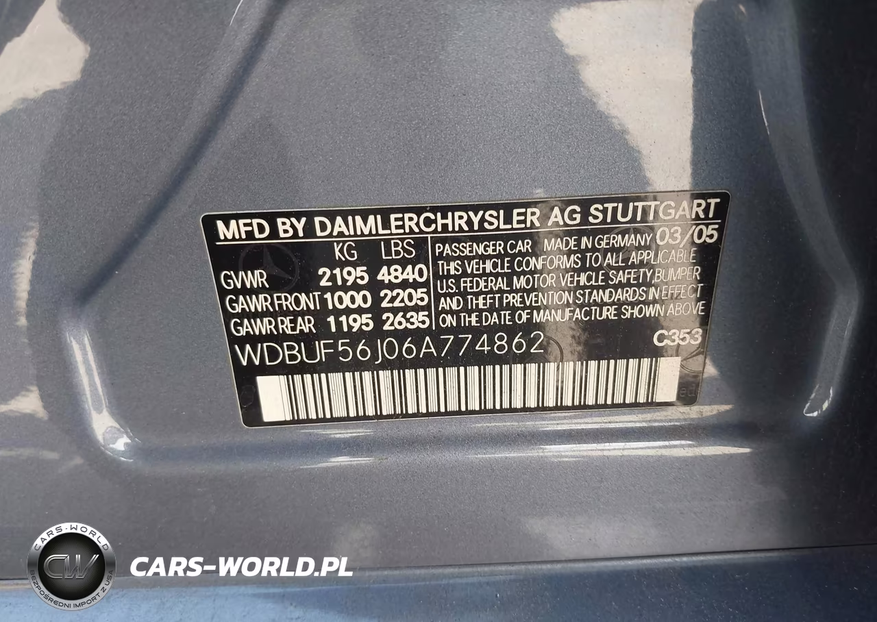 2006 Mercedes-Benz E 350 VIN:WDBUF56J06A774862 - 9