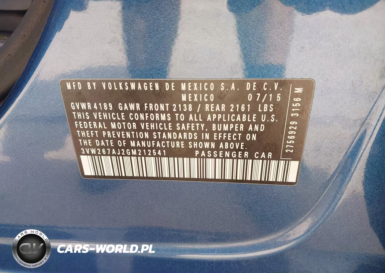 2016 Volkswagen Jetta 1.4T S VIN:3VW267AJ2GM212541 - 9