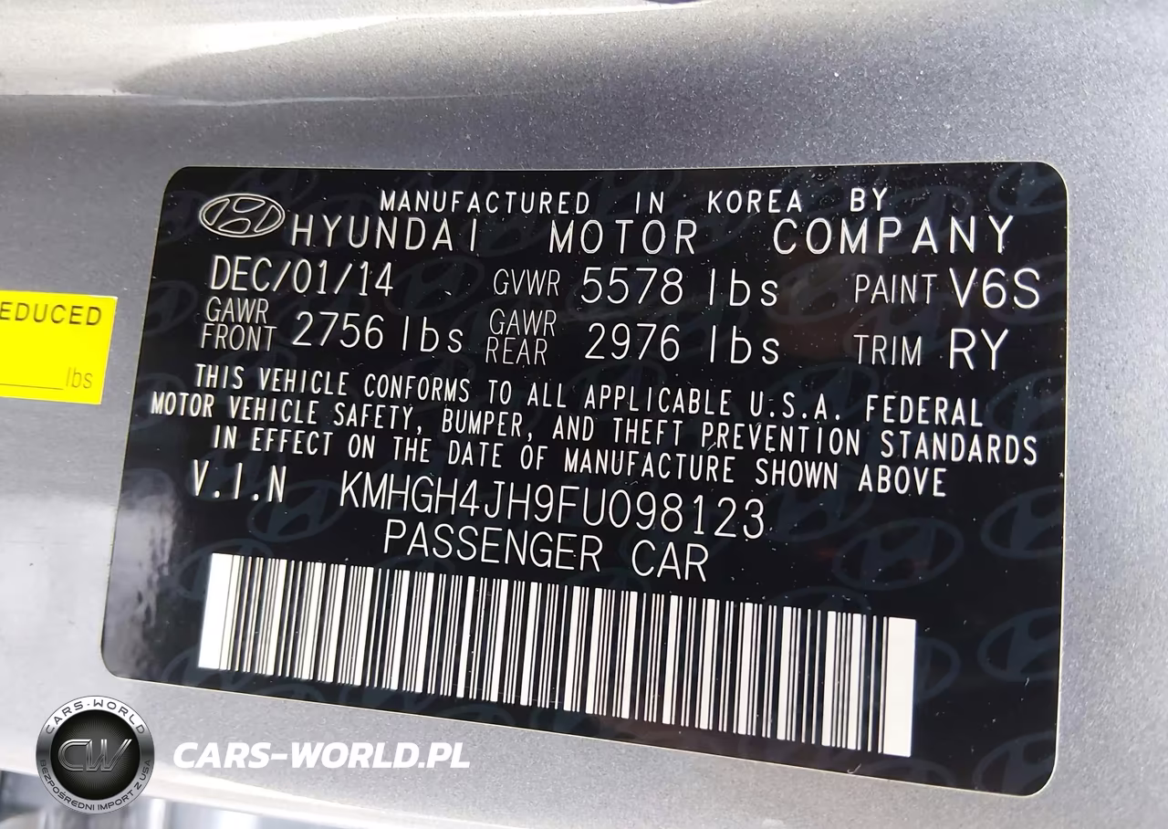 2015 Hyundai Equus Ultimate VIN:KMHGH4JH9FU098123 - 9