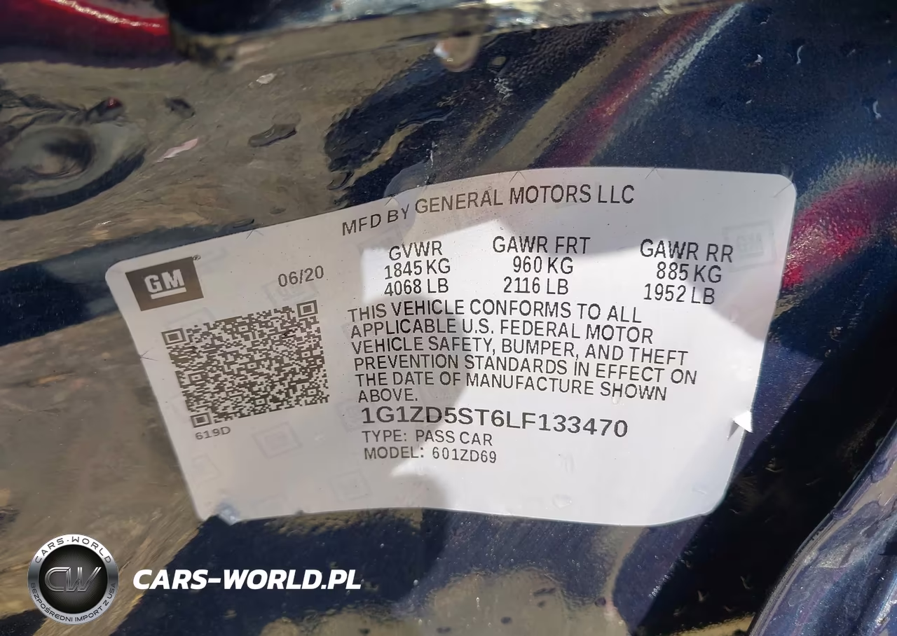 2020 Chevrolet Malibu Fwd Lt VIN:1G1ZD5ST6LF133470 - 9