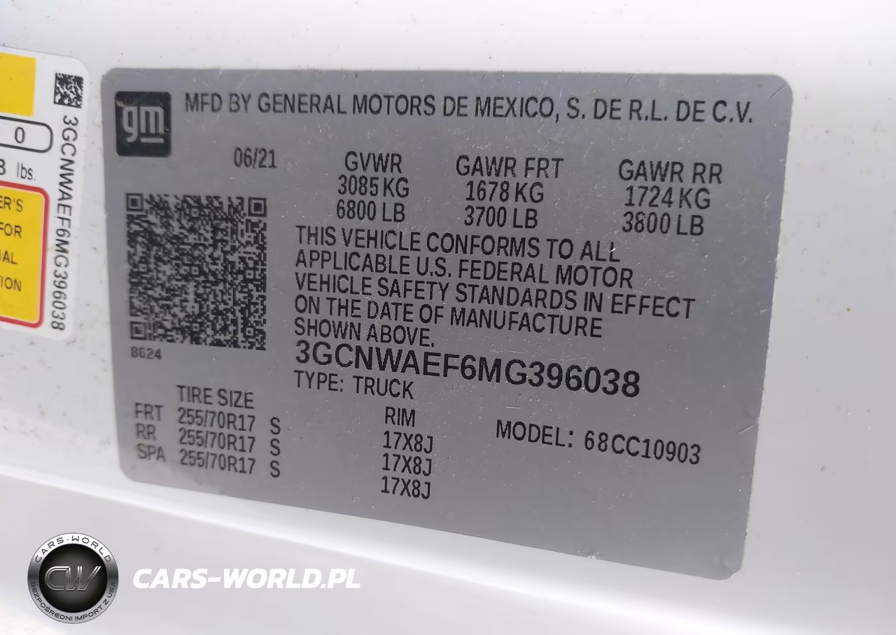 2021 Chevrolet Silverado 1500 2Wd Long Bed Wt VIN:3GCNWAEF6MG396038 - 9