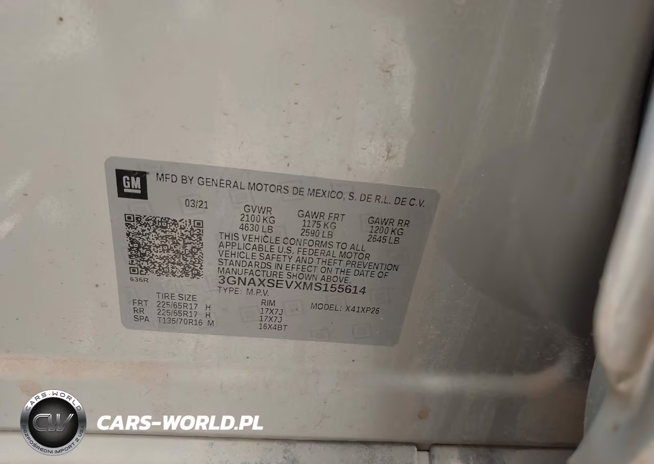 2021 Chevrolet Equinox Awd Ls VIN:3GNAXSEVXMS155614 - 9