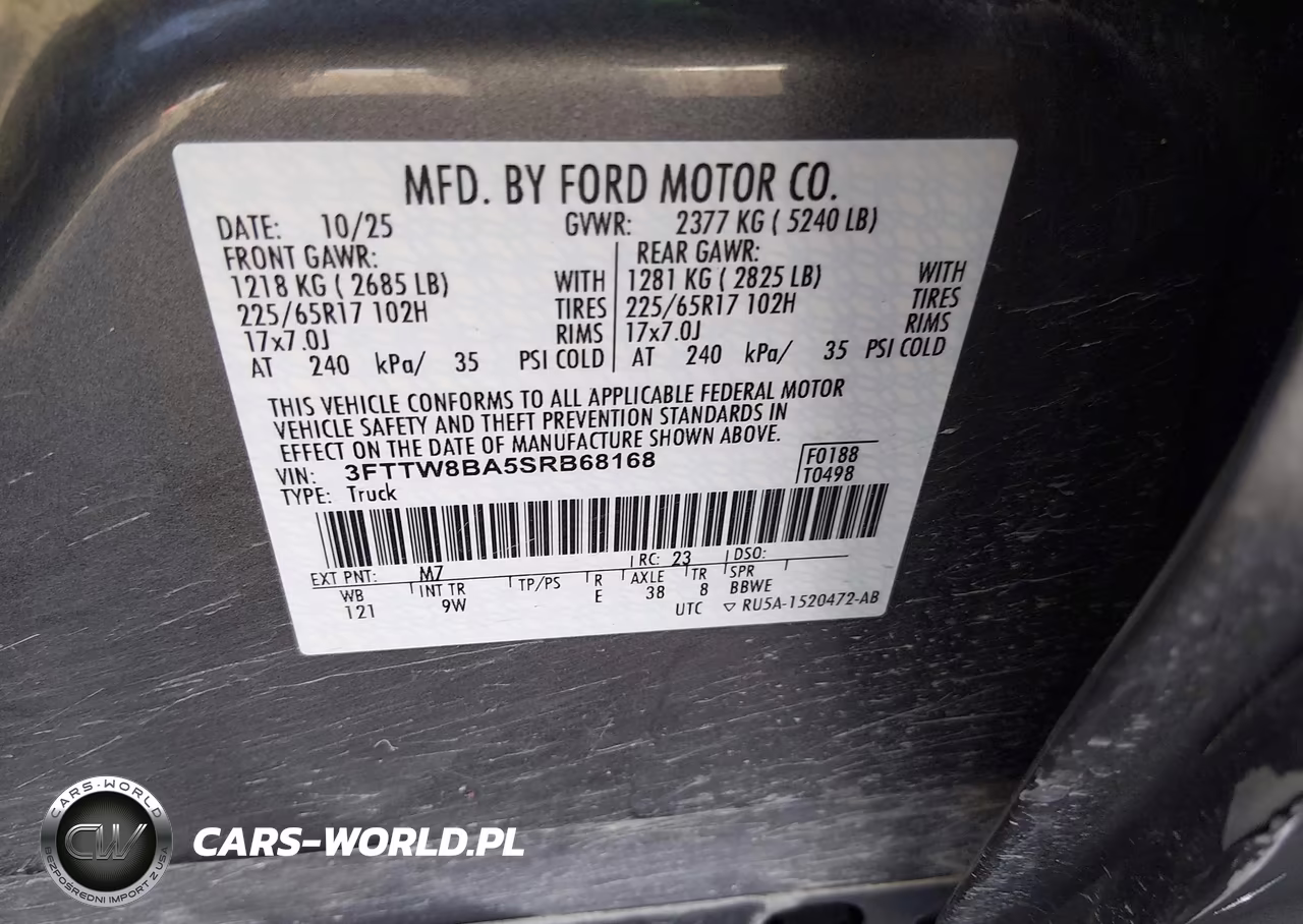 2025 Ford Maverick Xl VIN:3FTTW8BA5SRB68168 - 9