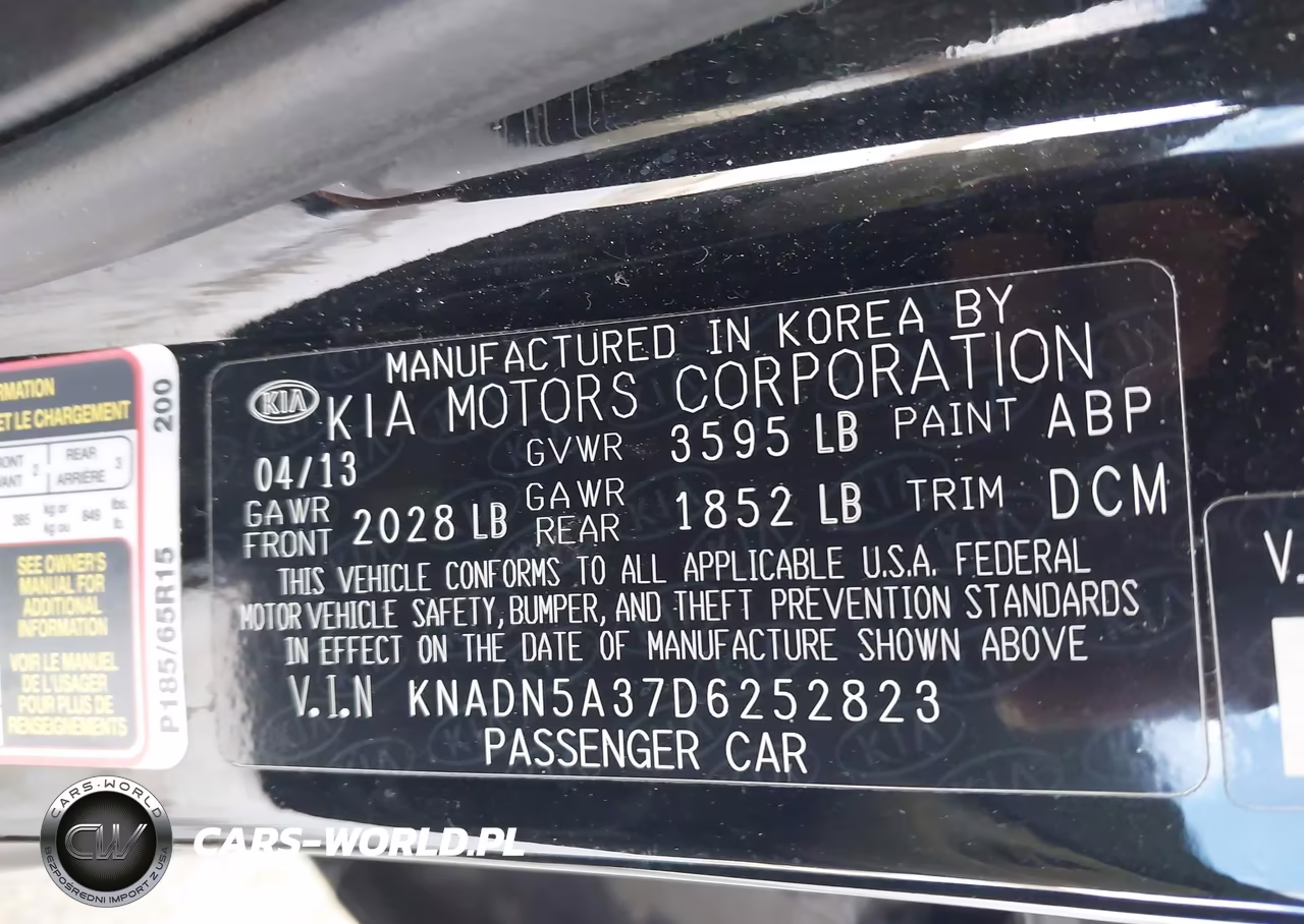 2013 Kia Rio Ex VIN:KNADN5A37D6252823 - 9