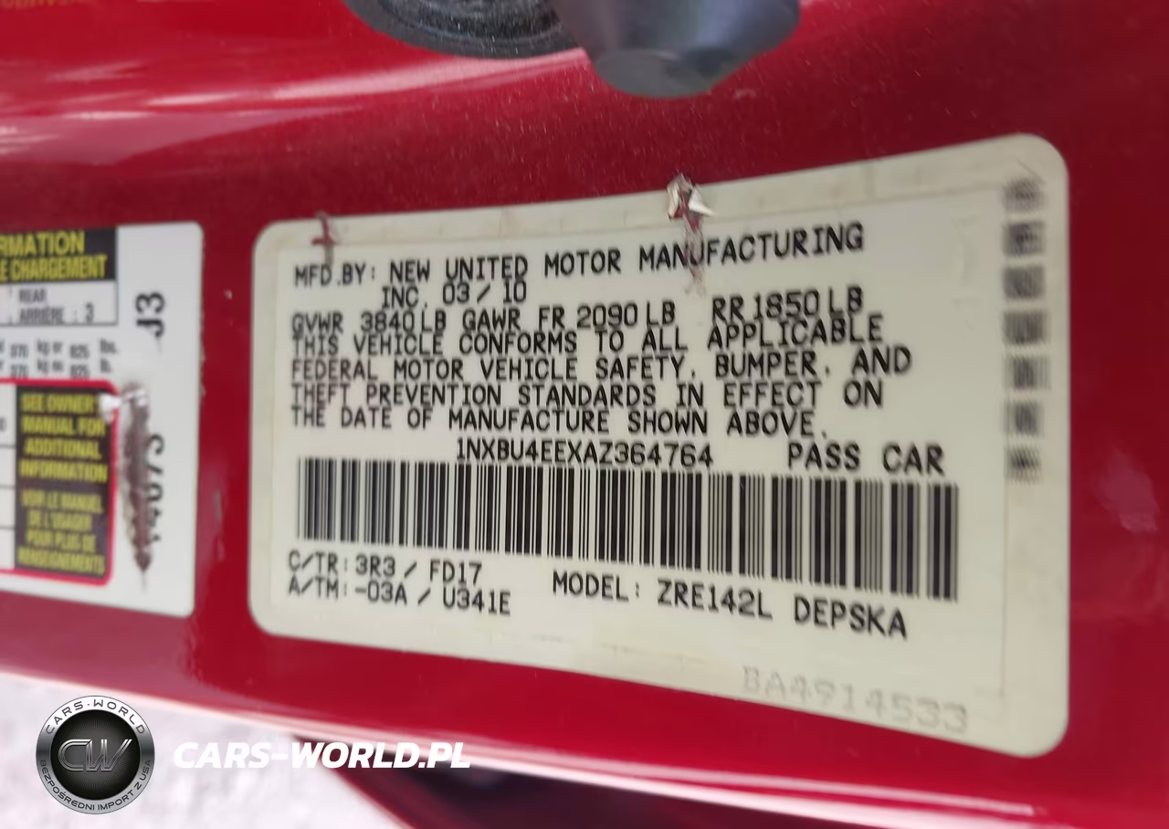 2010 Toyota Corolla S VIN:1NXBU4EEXAZ364764 - 9