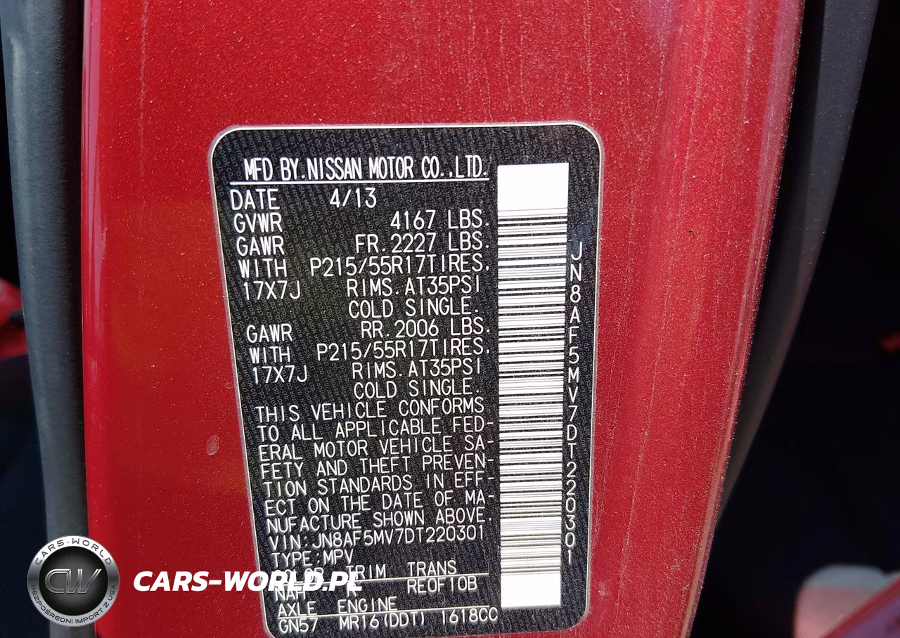 2013 Nissan Juke Sv VIN:JN8AF5MV7DT220301 - 9