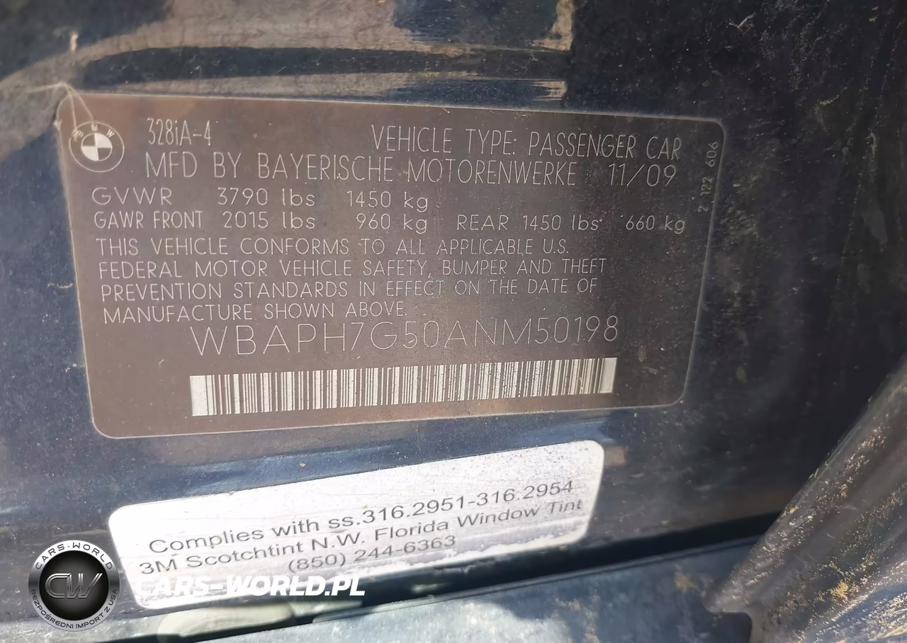2010 BMW Motorrad 328 I VIN:WBAPH7G50ANM50198 - 9