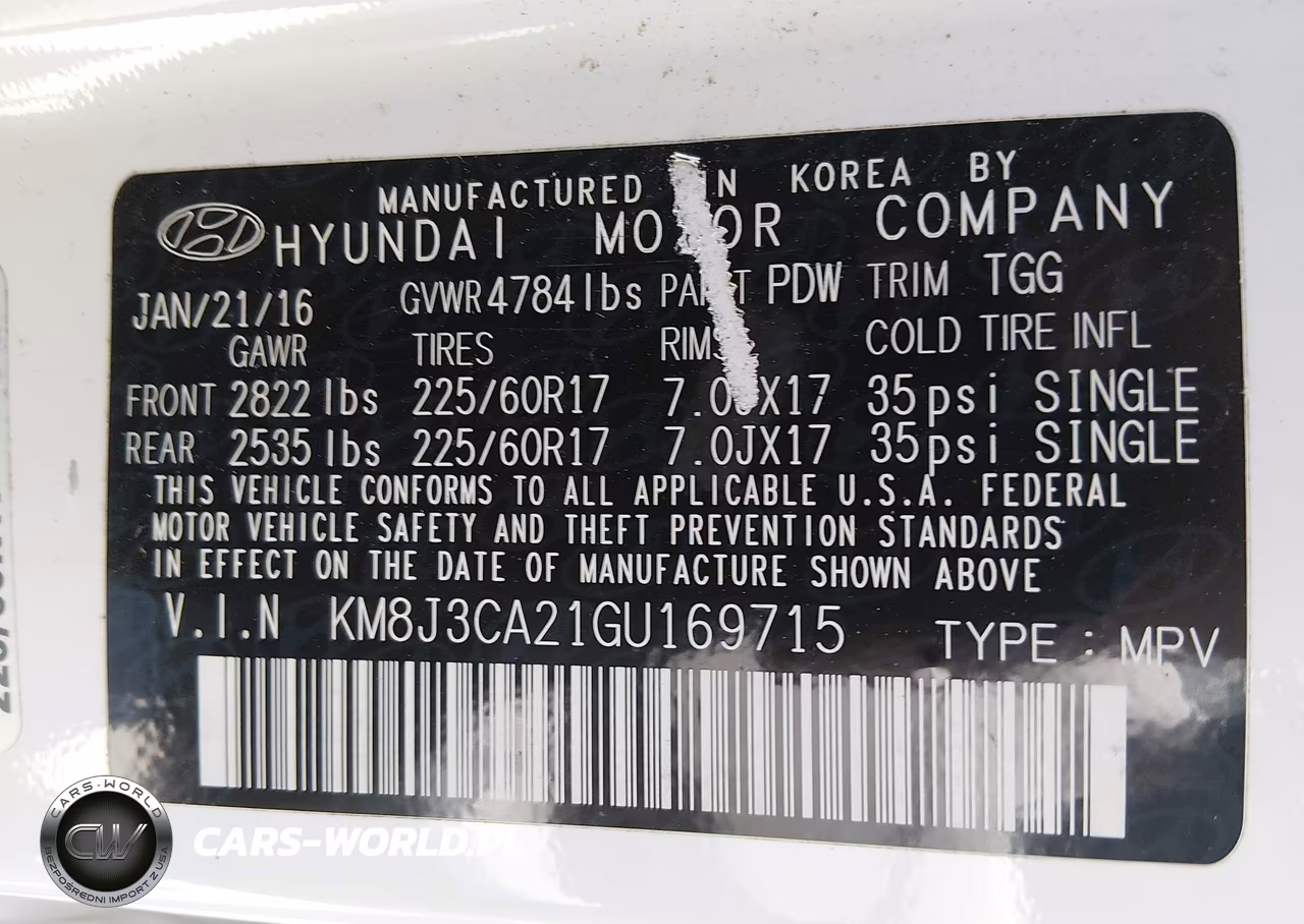 2016 Hyundai Tucson Eco VIN:KM8J3CA21GU169715 - 9