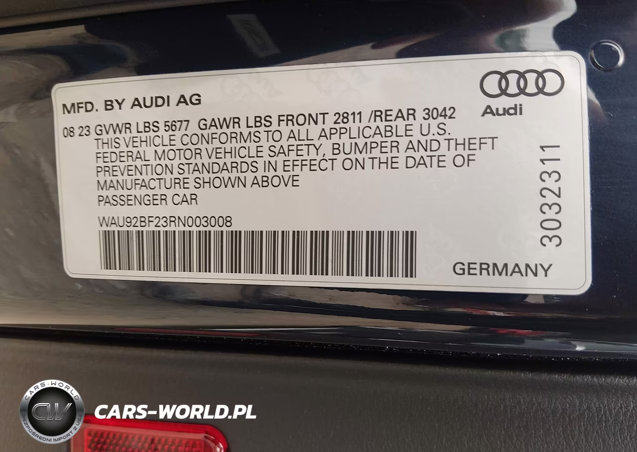 2024 Audi A6 Allroad Prestige 55 Tfsi Quattro S Tronic VIN:WAU92BF23RN003008 - 9