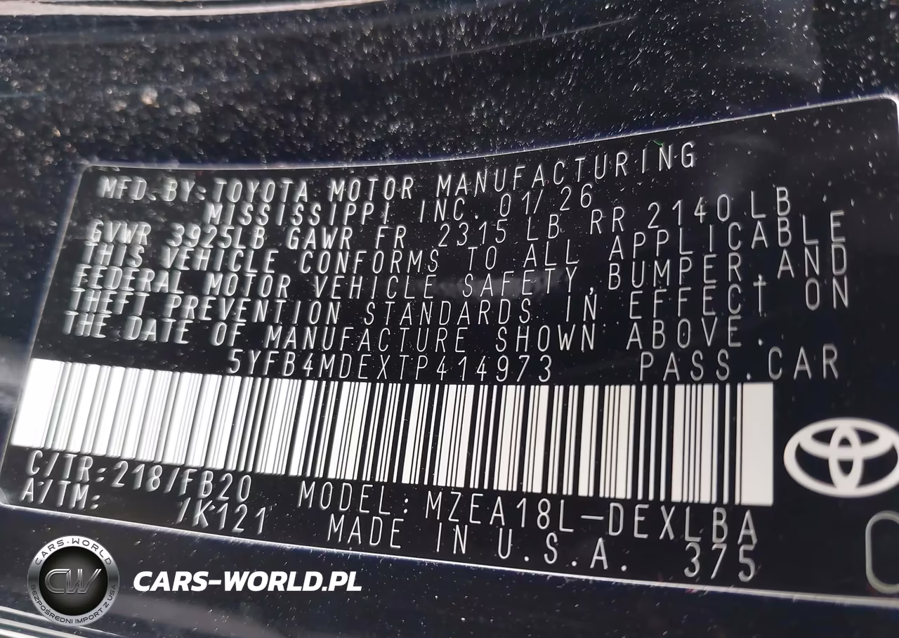 2026 Toyota Corolla Le VIN:5YFB4MDEXTP414973 - 9