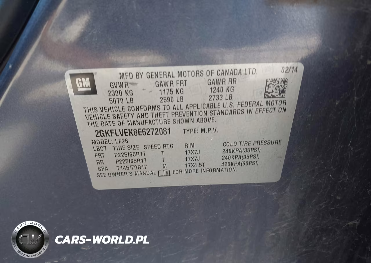 2014 GMC Terrain Sle-1 VIN:2GKFLVEK8E6272081 - 9