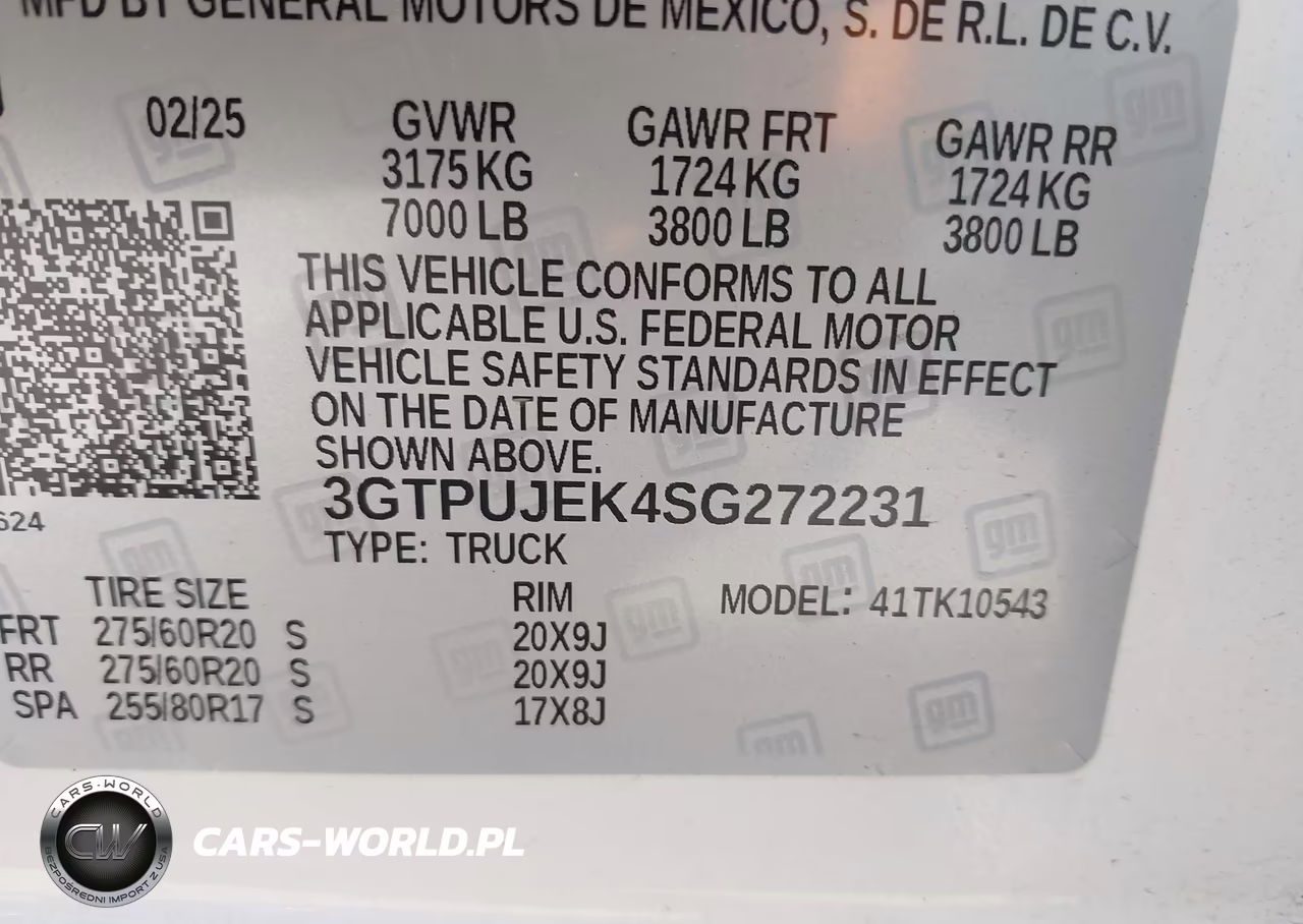 2025 GMC Sierra 1500 VIN:3GTPUJEK4SG272231 - 9