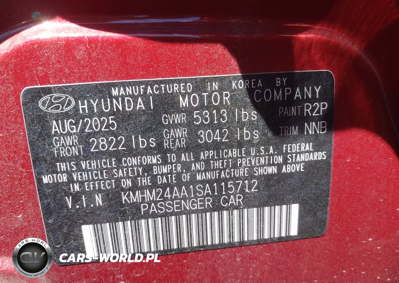 2025 Hyundai Ioniq 6 Se VIN:KMHM24AA1SA115712 - 9