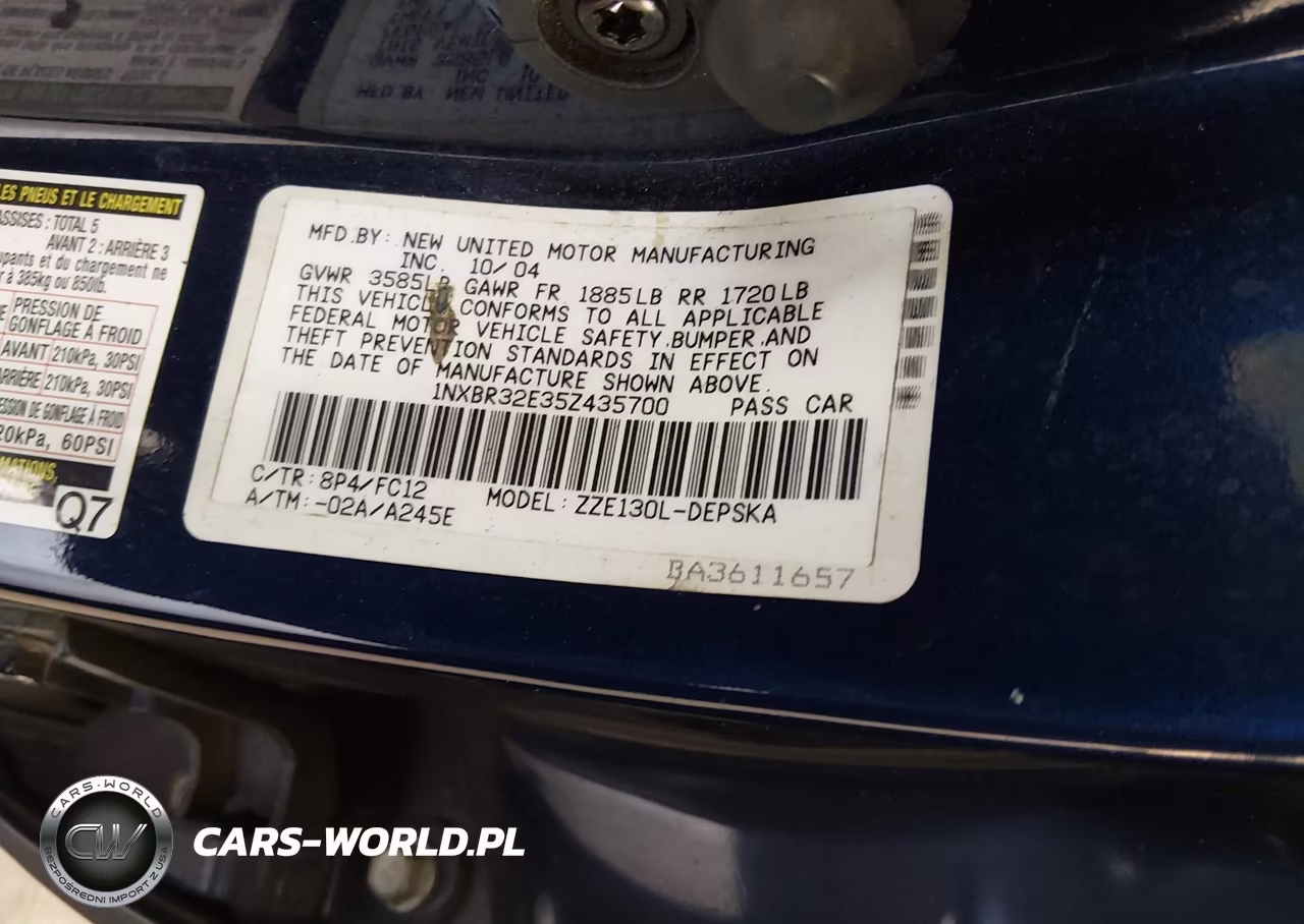 2005 Toyota Corolla S VIN:1NXBR32E35Z435700 - 9